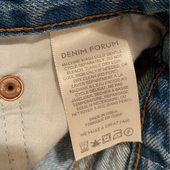 **SOLD** Denim Forum | yoko mid thigh hi rise shorts - Picture 4 of 5